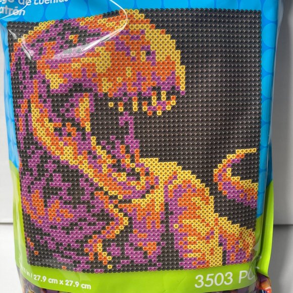 Perler Dinosaur Tyrannosaurus Rex T Rex Bead Kit Pegboard NOT Included Crafts - Picture 2 of 16